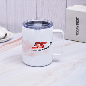 Formula 1 Carlos Sainz Coffee mug with lid - Smooth Operator - F1 merch - gifts for him - gift for her - Ferrari F1 | formula one | f1 gifts