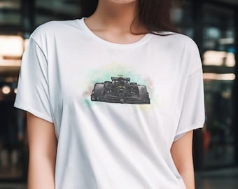 T-shirt Mercedes F1 : Fan art de Lewis Hamilton n°44
