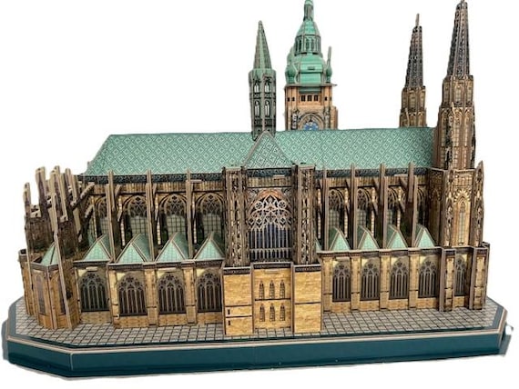 Puzzle 3D CubicFun – Castello Frauenberg E Cattedrale Di San Vito, Praga, Confezione Risparmio