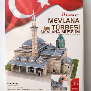 3D Puzzle Mevlana Türbesi / Mevlana Museum Türkiye Mausoleum Cubic Fun Mosque / Mevlânâ Müzesi