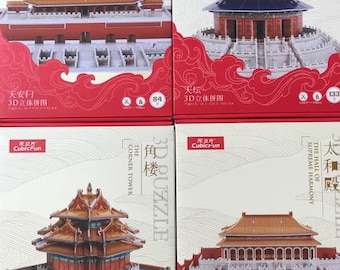 3D Puzzle 4-pack Hall of Sup. Harmony / Corner Tower