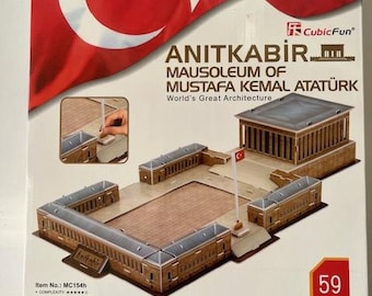 3D Puzzle Anitkabir Mausoleum of Mustafa Kemal Ataturk Türkiye CubicFun