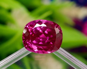Lila Tansanit Edelstein, 10,85 Ct Kissenschliff, Schmuckherstellung
