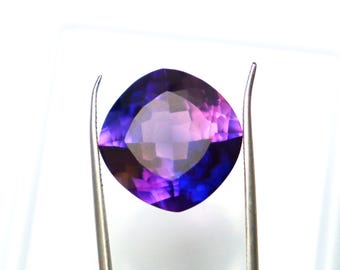 Kissenschliff Lila Tansanit Edelstein: 16.05CT zertifizierter loser Stein