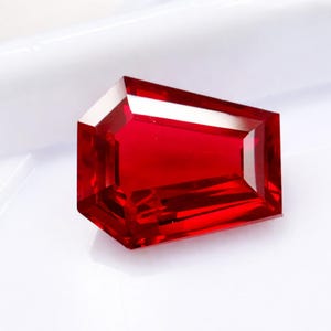 Natural Ruby Stone Best Quality Faceted Luxury Jewelry Making Fancy Cut Unique 13.95Ct Size 16x13x6mm Blood Red Color Certified Loose Stone