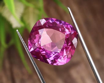 19,45 Ct natürlicher lila Tansanit loser Edelstein im Kissenschliff: Schmuckherstellung GGI-zertifiziert