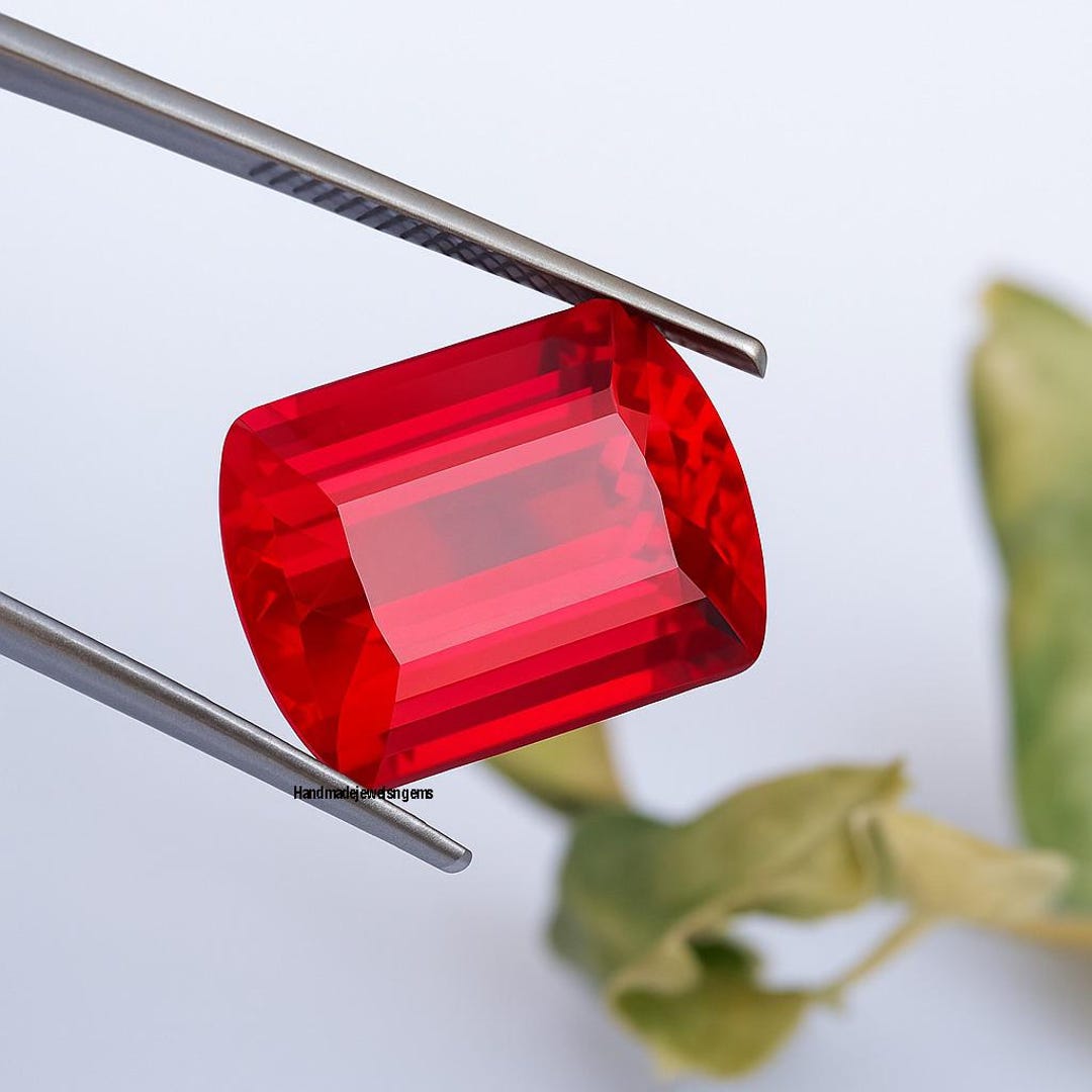 Blood Red Ruby Gemstone | Fancy Cut 14.30 Carat, Jewelry Making - Etsy