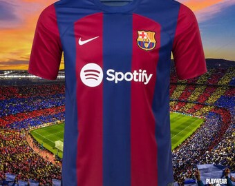 Barcelona La Liga Name&Number Set 2023/2024 Home/Away Football Soccer Print