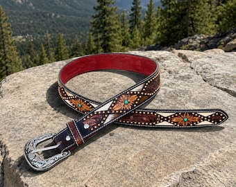 Cowhide Leather Belt for Men Women Genuine Real Hair-on Leather Belts for Cowboys Western Buckle Natural Cow Fur Father's Day Gift