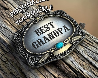 Personalized Western Belt Buckle, Custom Engraved Groomsman Best Man Name Wedding Gift,  Cowboy, Rodeo, Gift for Him