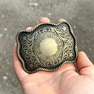 Custom Western Belt Buckle Personalized Mens Buckle Monogram Belt ...