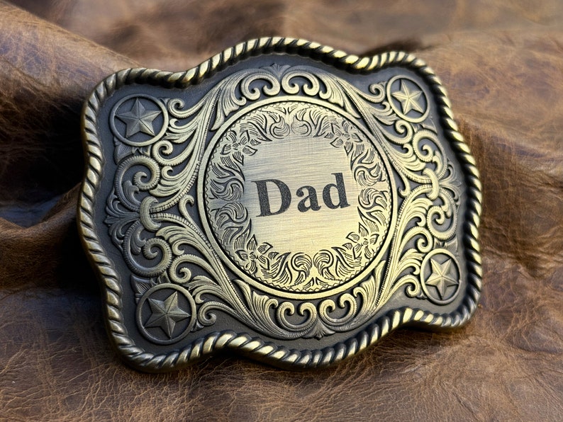 Personalized Mens Belt Buckle Custom Western Buckle Monogram Belt ...
