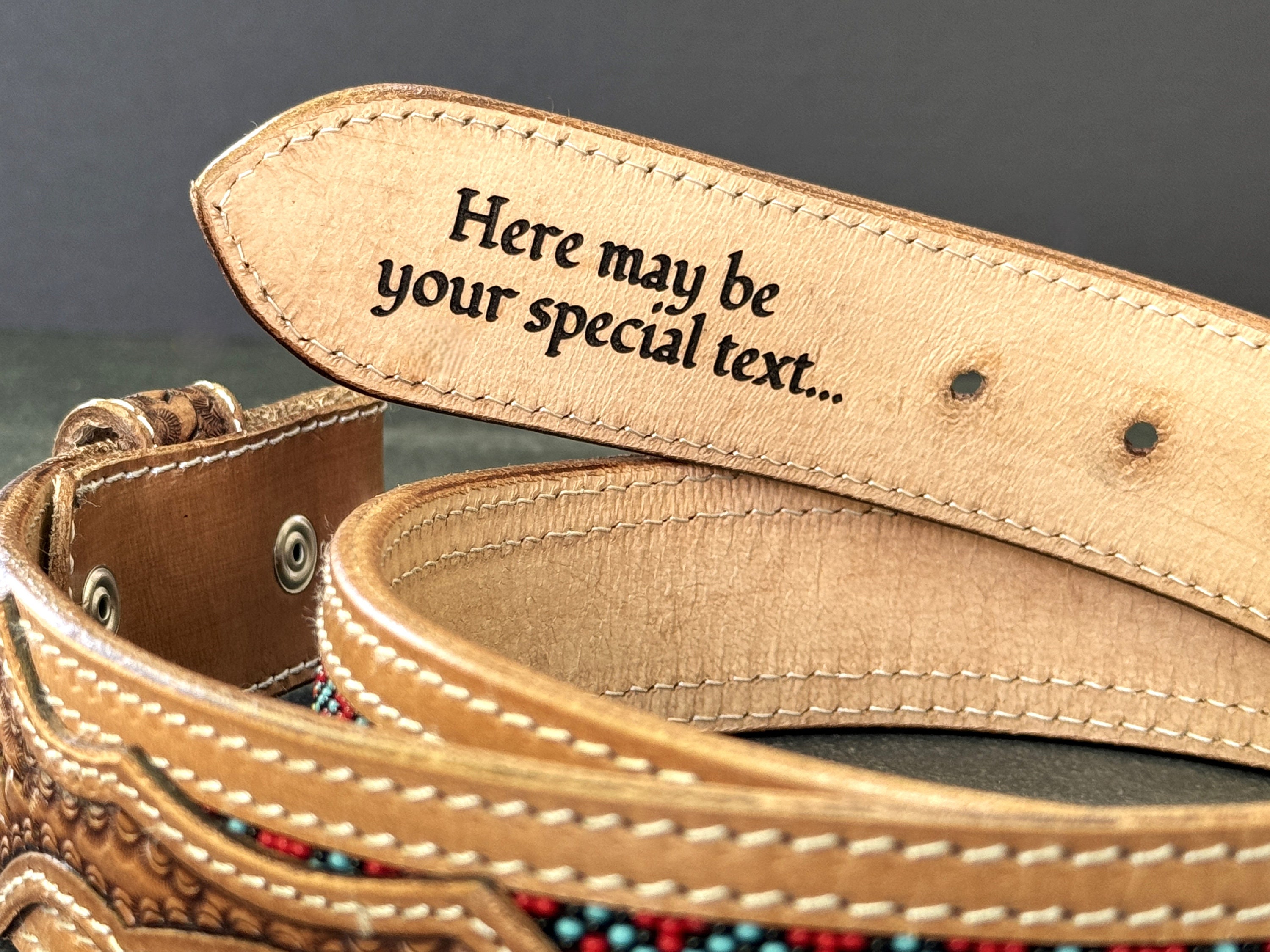 Western Belts For Men Handmade Western Leather Belt