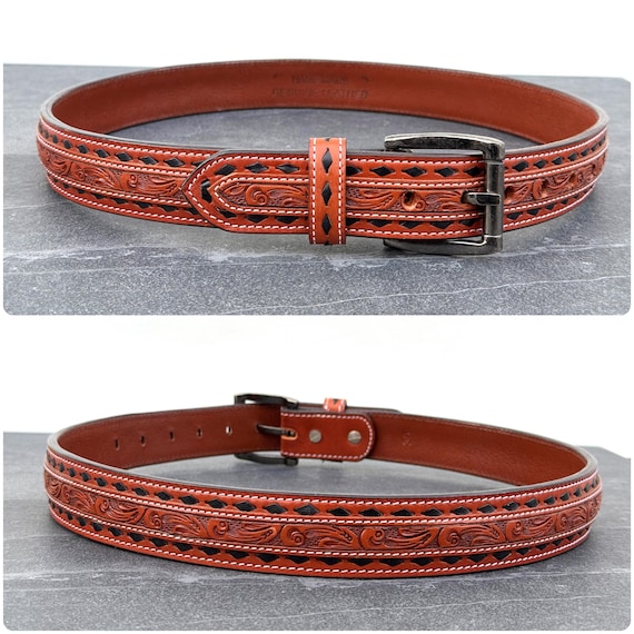 COWHIDE Heavy Duty Leather Belt, 100% Genuine Full Grain Belts for