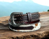 【2plan】25SS★ [LAN ARCHIVE] Cow Skin Western Leather Belt LAN ARCHIVE] Cow Skin Western Leather Belt - 2PLAN | 60