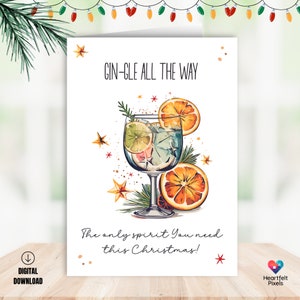 Printable funny Christmas Card, Printable XMAS funny, Digital Card for Holiday, 5x7 Greeting Card, Printable Envelope
