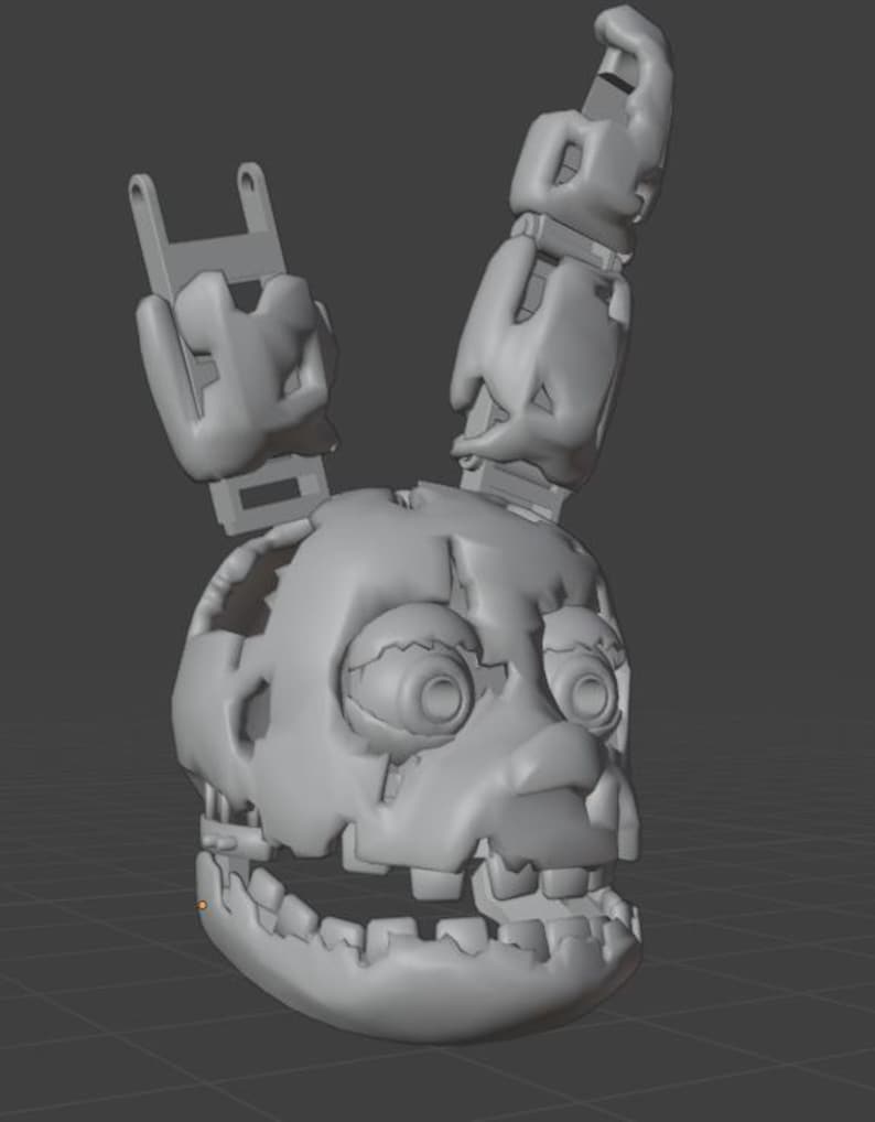 Spring Trap Mask Only Springtrap Poseable Mask Five Nights at Freddy's - Etsy