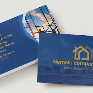 Personalized Business Card for Construction companies - Instant Download