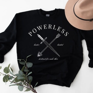 Powerless Lauren Roberts マーチシャツ、Reckless Lauren Roberts マーチシャツ、Powerless Book スウェットシャツ、Reckless シャツ、シャツ、Kai and Paedyn
