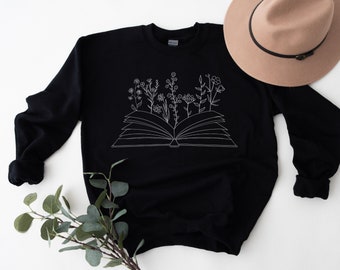 Reading Shirt, Book Sweatshirt, Booktrovert Shirt, Bookish Shirt, Gift for Book Lover, Gift for Librarian, One More Chapter Shirt, Women’s