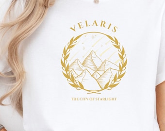 Camicia ACOTAR, Camicia Velaris, Merch ACOTAR, Merch SJM, Camicia da Corte Notturna, Camicia Libresca, Camicia Velaris The City of Starlight, Camicia Booktok