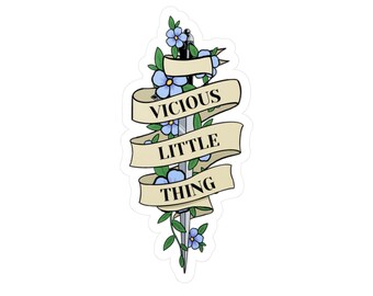 Powerless Vicious Little Thing Sticker, Powerless Lauren Roberts Merch, Paedyn and Kai Sticker, Paedyns Dagger, Gift for Book Love, Bookish