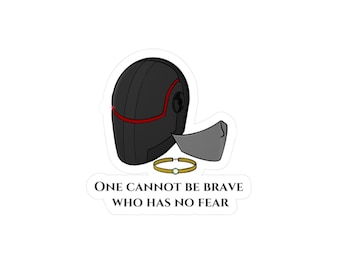 Renegades Book Merch, Renegades Sticker, Nova Artino, One Cannot Be Brave Who Has No Fear, Marissa Meyer, Bookish Sticker, Gift for Reader