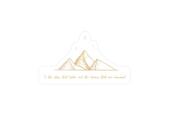 To The Starsträsser die zuhören und die Träume die erhört werden ACOTAR Sticker Merch, SJM Sticker, Velaris Night Court Sticker, Feysand Sticker