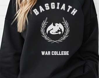 Girocollo del Basgiath War College, felpa Fourth Wing, merchandising della serie Empyrean, Violet e Xaden, maglietta Dragon Rider, quadrante The Riders