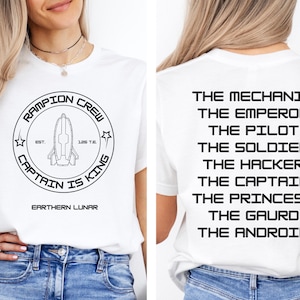 Rampion Crew Shirt, Lunar Chroniken T Shirt, die Lunar Chroniken, Asche, die Rampion Crew, Bücherwurm Dinge, die Lunar Chroniken T Shirt