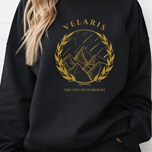 ACOTAR Sweatshirt, ACOTAR Merch, Velaris Shirt, Night Court Shirt, SJM Books, The City of Starlight, Comfort Colors, Feyre and Rhysand Shirt