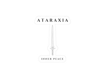 Pegatina de la espada de Nestas, pegatina de Ataraxia, pegatinas de ACOTAR, pegatina de Velaris, Nesta Archeron, Cassian, pegatina de Nessian, pegatina de Feysand