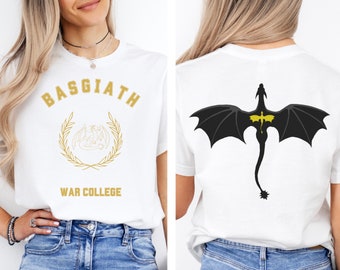 Camicia della quarta ala, camicia della serie Empirea, camicia del drago, camicia del Basgiath War College, maglietta libresca, camicia del quadrante dei cavalieri, Cavaliere del drago