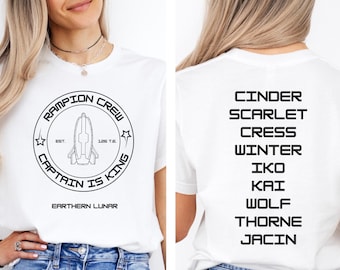 Maglietta Rampion Crew, Maglietta Lunar Chronicles, Le cronache lunari, Cinder, The Rampion Crew, Bookish Things, Maglietta The Lunar Chronicles