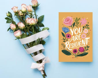 Inspirational Affirmation Greeting Cards Set: Self-Love Gift (5-Pack)