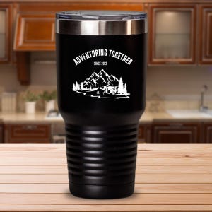 Personalized Insulated Travel Tumbler with Lid,  Multiple Colors 20 oz and 30 oz