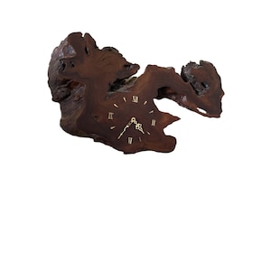 Redwood Burl Wall Clock