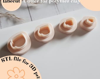 STL Mini Coffee Cup cutter | digital file for 3D printer | polymer clay cutter
