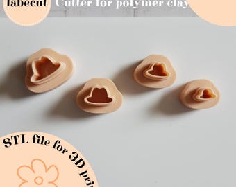 Mini Cowboy Hat Clay Cutter STL | 3D Printer File