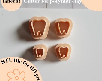 Mini Tooth Clay Cutter STL | 3D Printer File