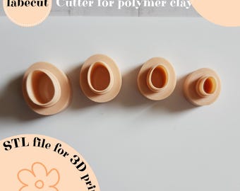 Mini Egg Clay Cutter STL | 3D Printer File