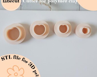 STL Mini Cherry cutter | digital file for 3D printer | polymer clay cutter