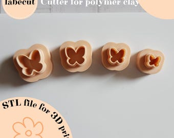 Mini Butterfly Clay Cutter STL | 3D Printer File