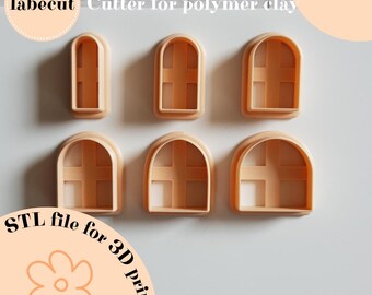 STL Arch cutters | digital file for 3D printer | polymer clay cutter