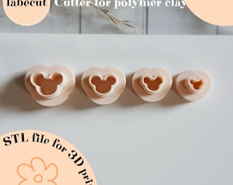 Mini Mouse Clay Cutter STL File | 3D Printer Digital File