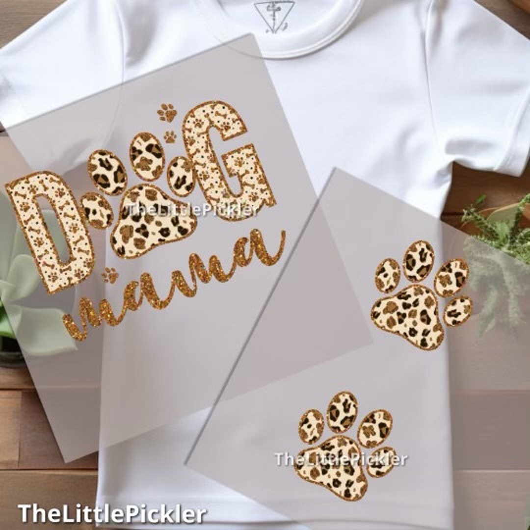 Ready to Press Custom Dog Mom DTF Transfer, Dog Mom, Paw Sleeve DTF ...