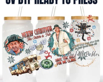 Ready to Apply The Shi**%# is Full UV dtf Transfer, Humor 16oz uv dtf Wrap, Ready to Apply Christmas Cup Wrap, No Heat, Permanent Adhesive