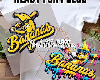 Bananas DTF Transfer, Ready Press Shirt Graphic