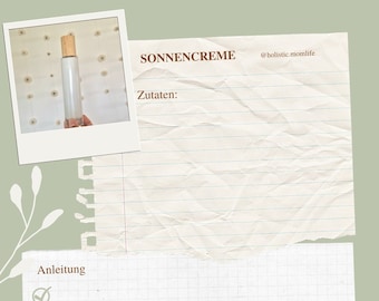 Sonnencreme selbermachen Rezept /Mineralischen Sonnenschutzmittel DIY/ Sonnenschutz mit Zinkoxid