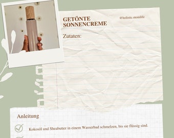 Rezept Getönte Sonnencreme selbermachen DIY